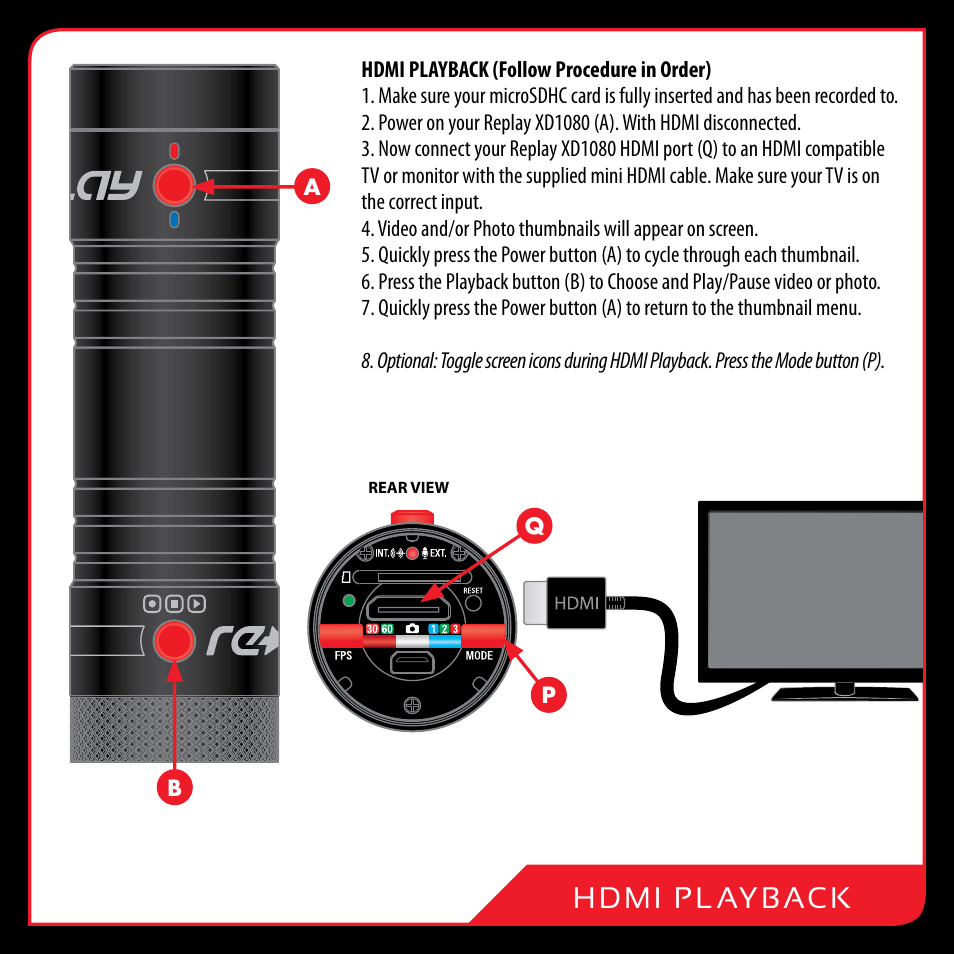 Replay XD XD1080 User Manual | Page 11 / 20