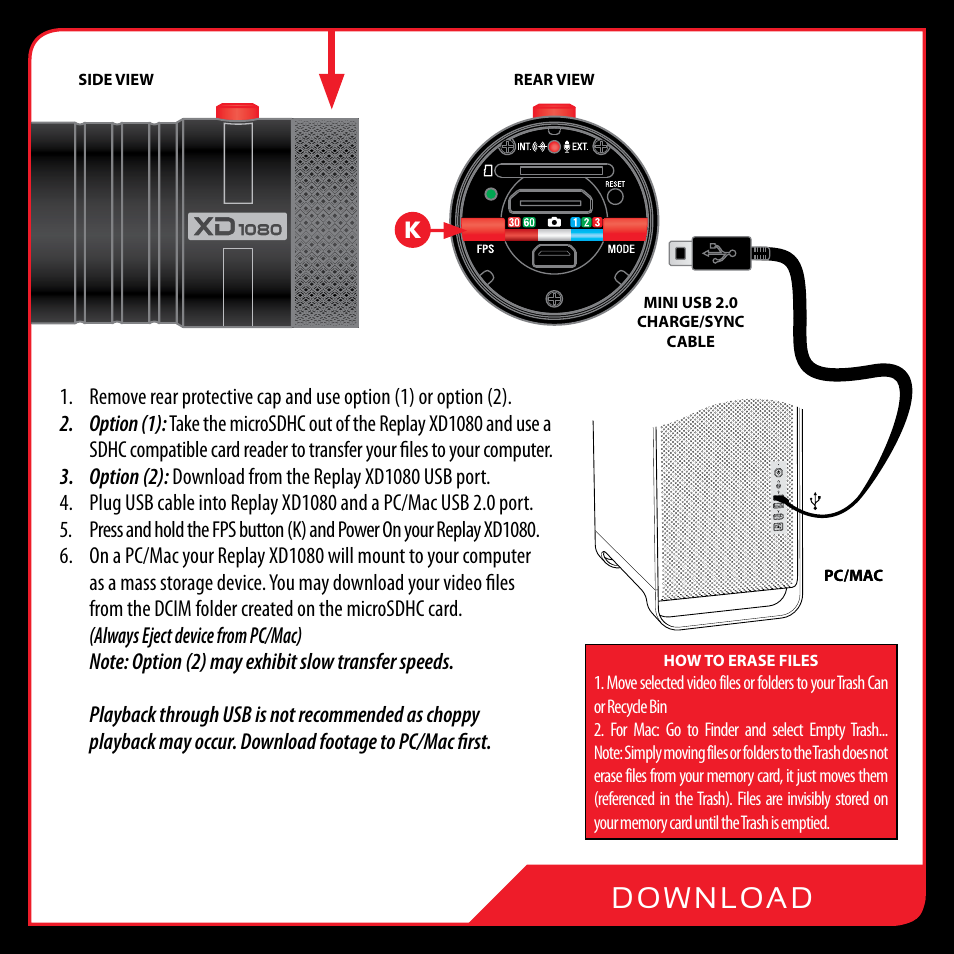 Replay XD XD1080 User Manual | Page 13 / 20