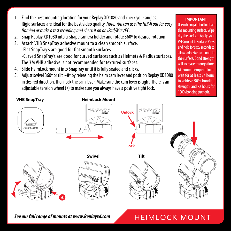 Replay XD XD1080 User Manual | Page 6 / 20