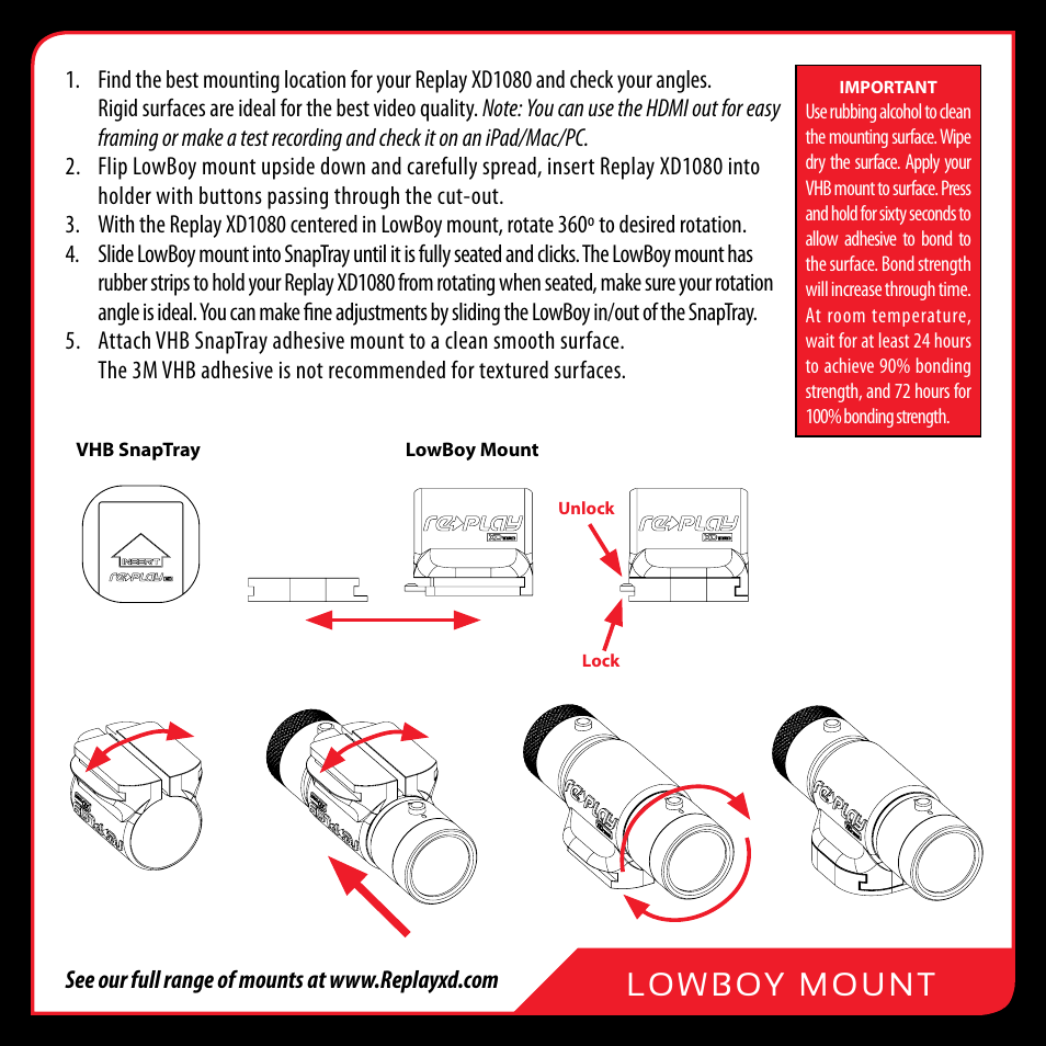 Replay XD XD1080 User Manual | Page 7 / 20