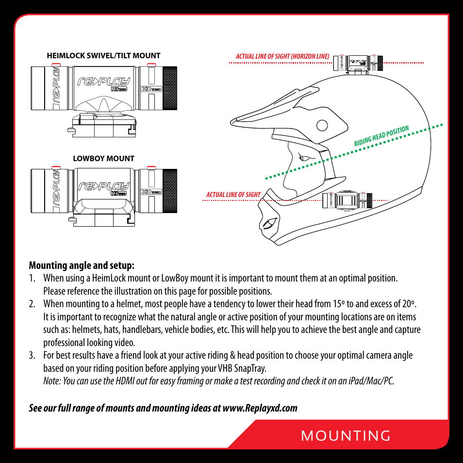 Replay XD XD1080 User Manual | Page 9 / 20