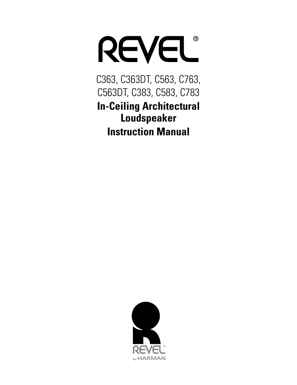 Revel C783 User Manual | 8 pages