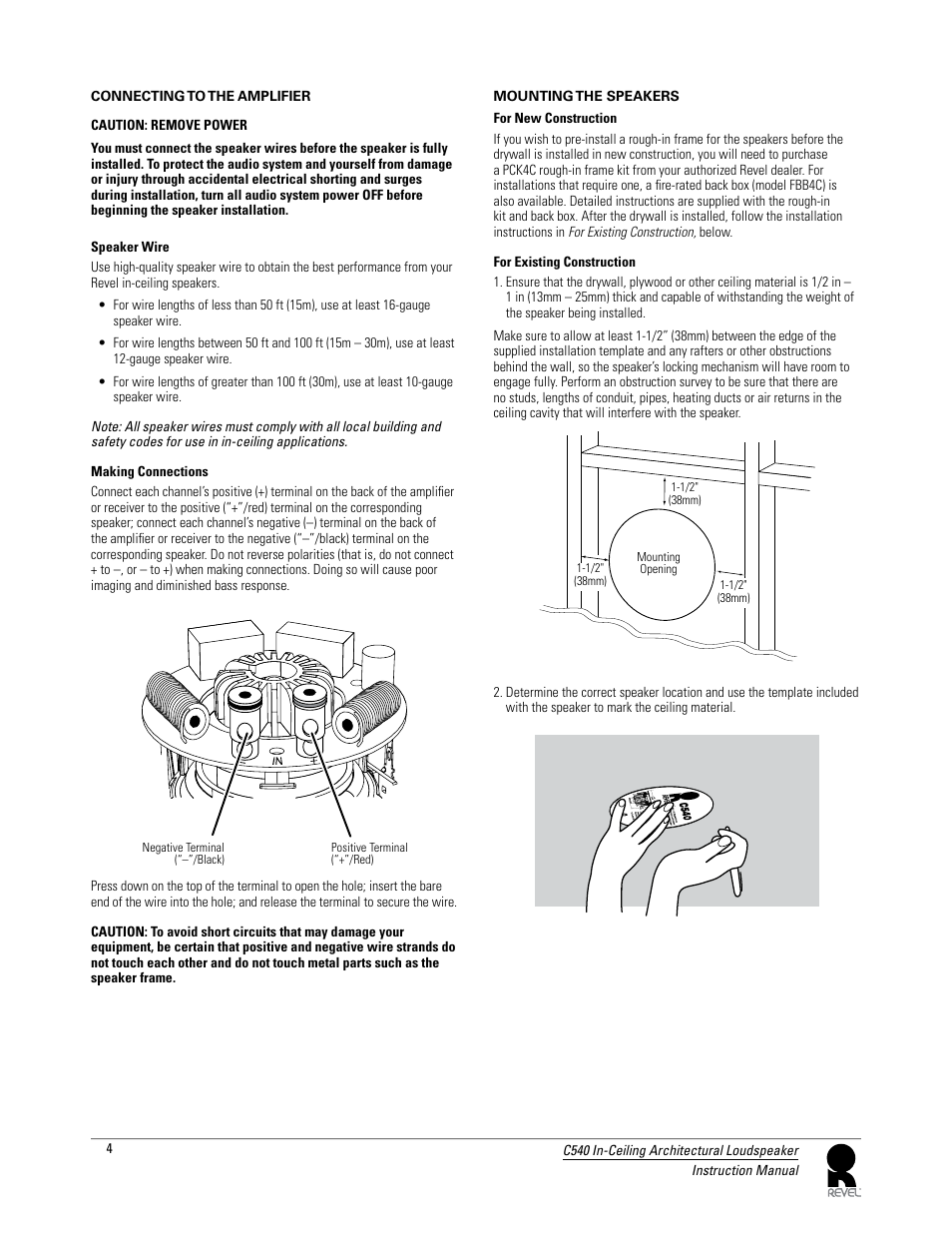 Revel C540 User Manual | Page 4 / 7