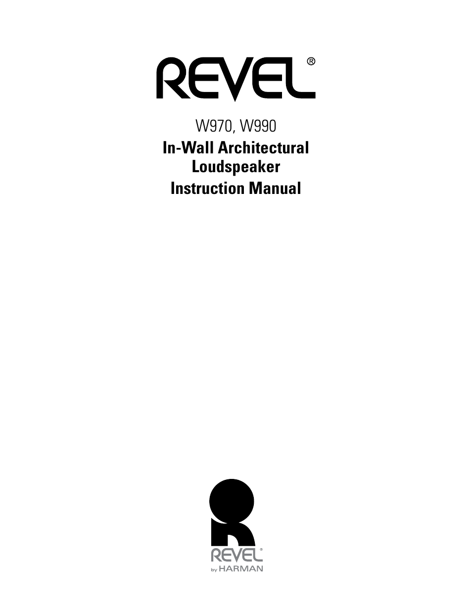 Revel W990 User Manual | 9 pages