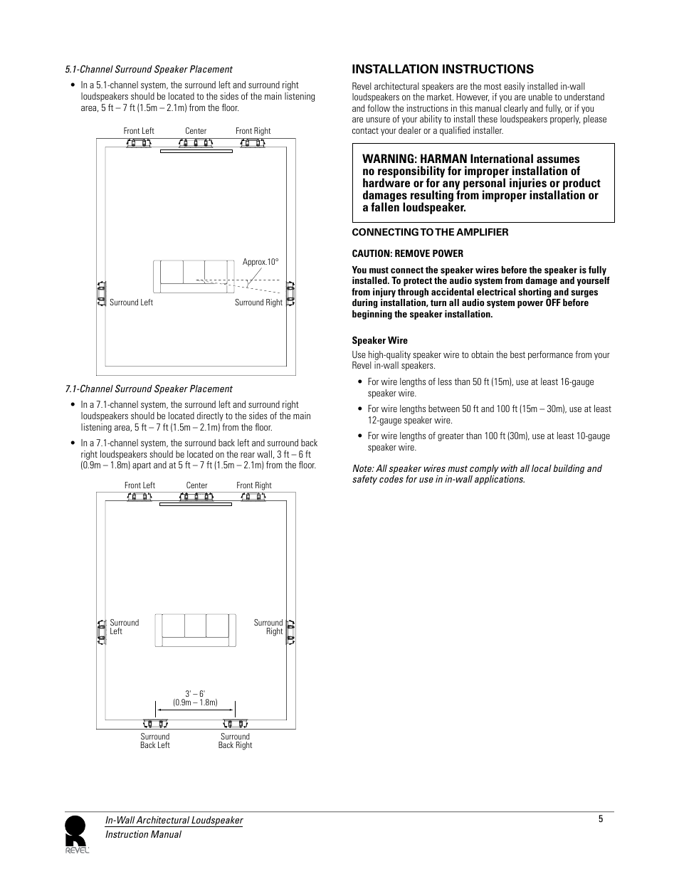 Revel W990 User Manual | Page 5 / 9