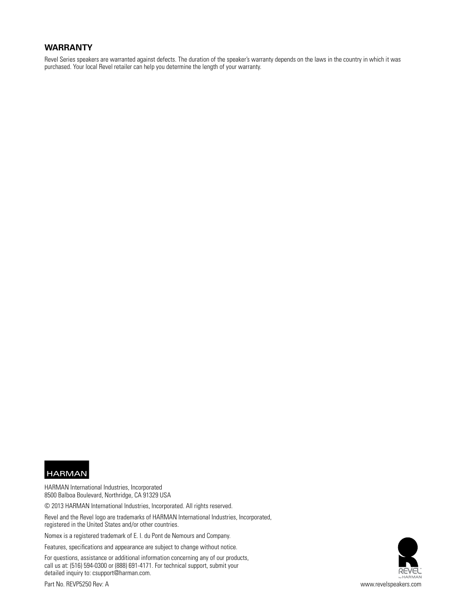 Revel B112 User Manual | Page 11 / 11