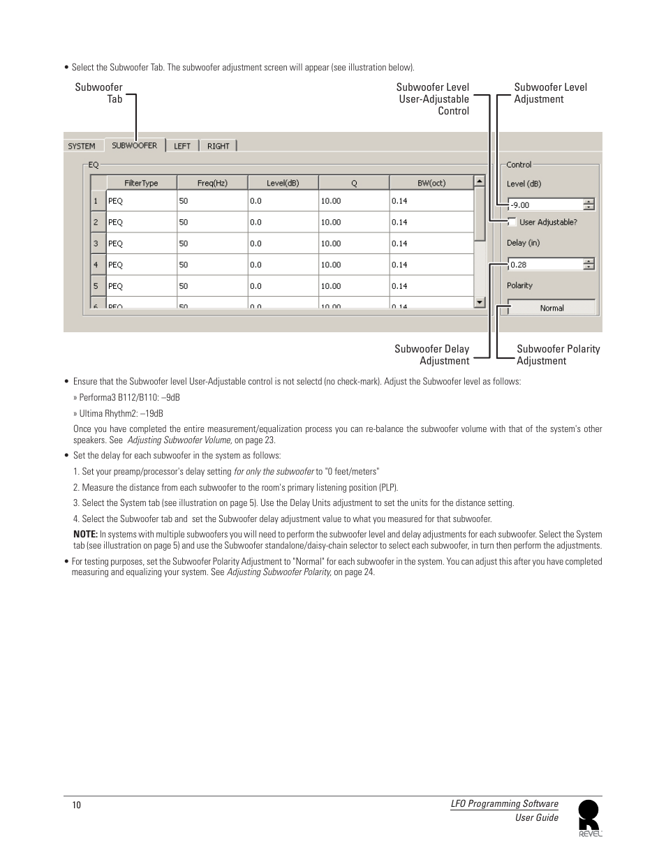 Revel LFO User Manual | Page 10 / 24