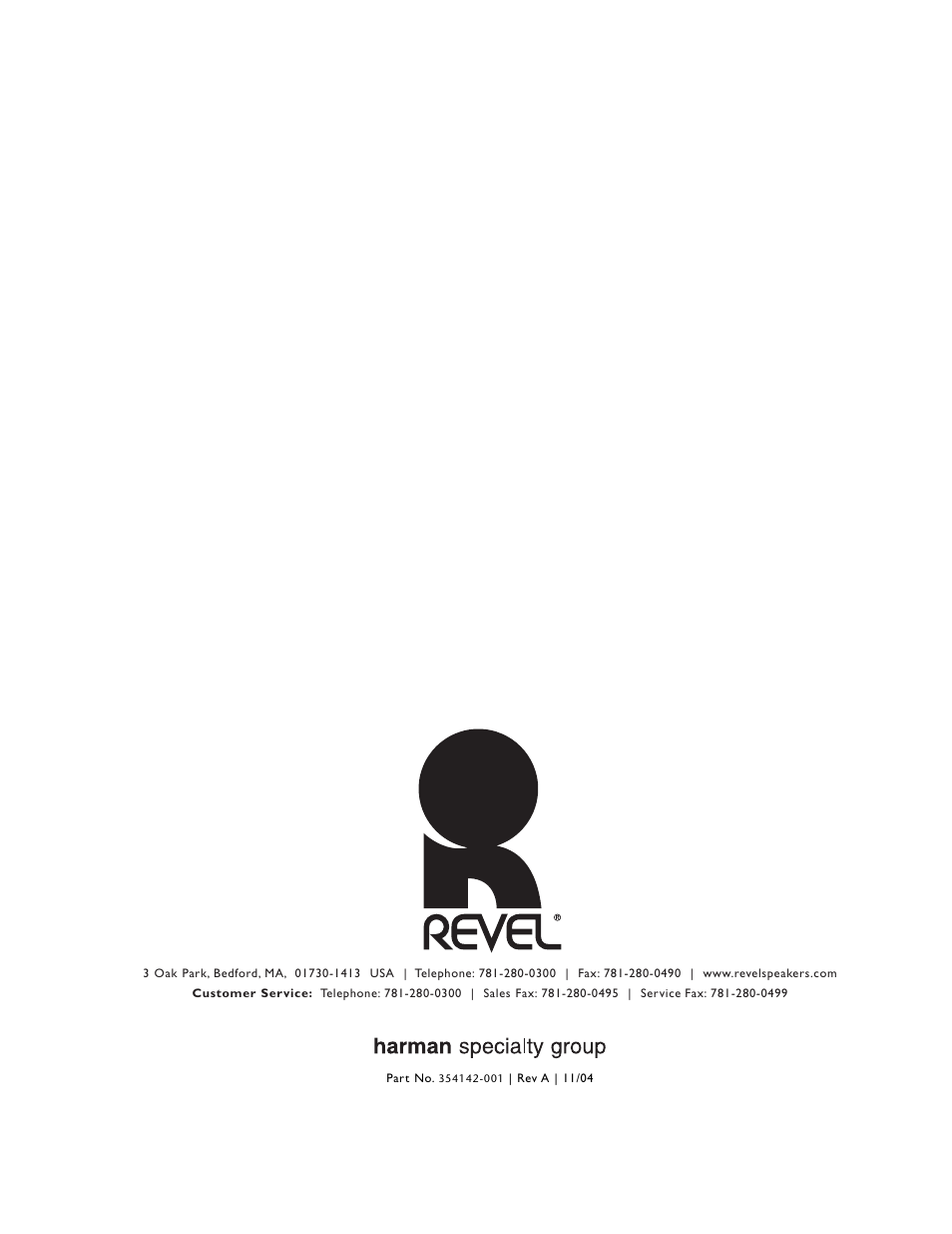 Revel S12 User Manual | Page 24 / 24