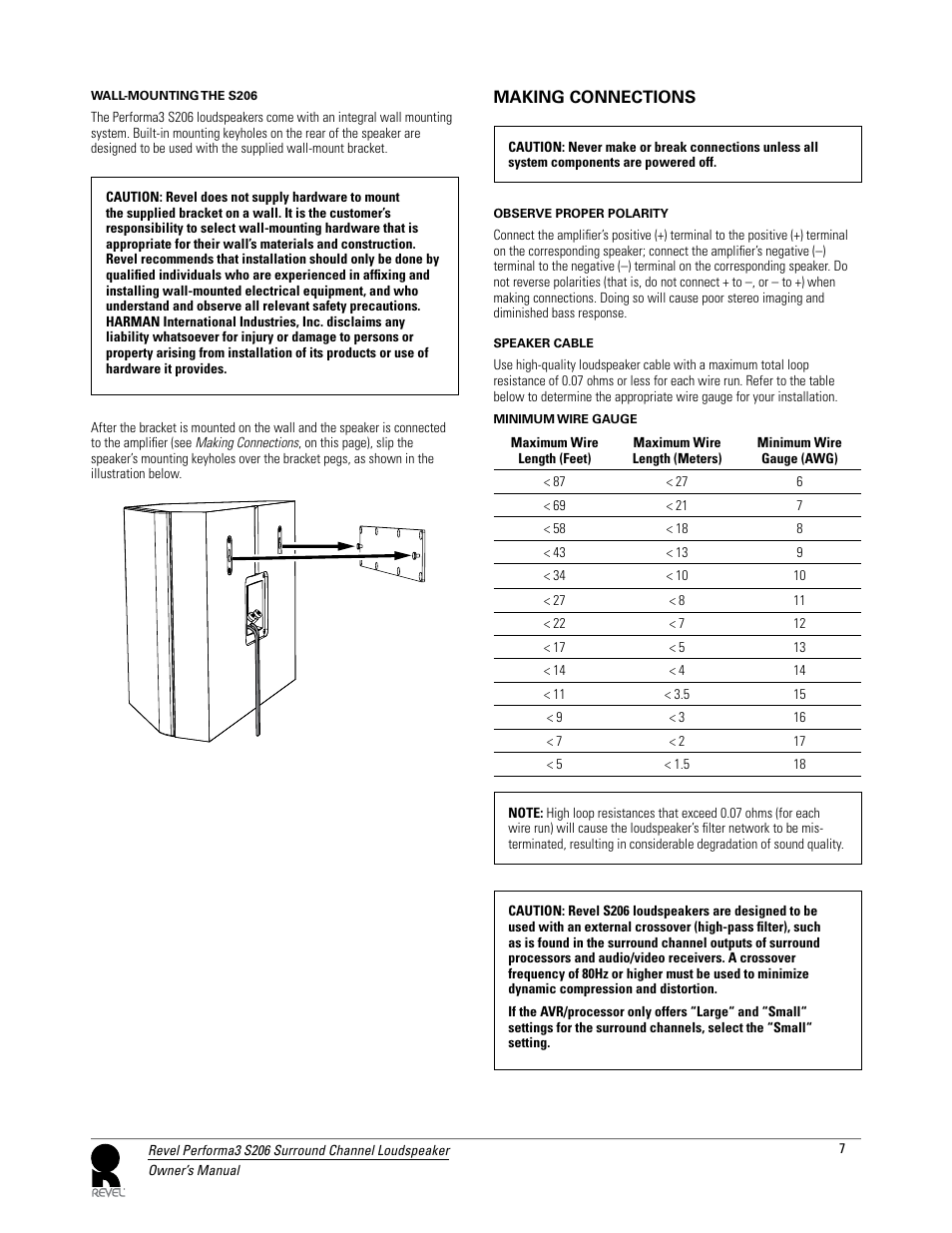 Revel S206 User Manual | Page 7 / 10