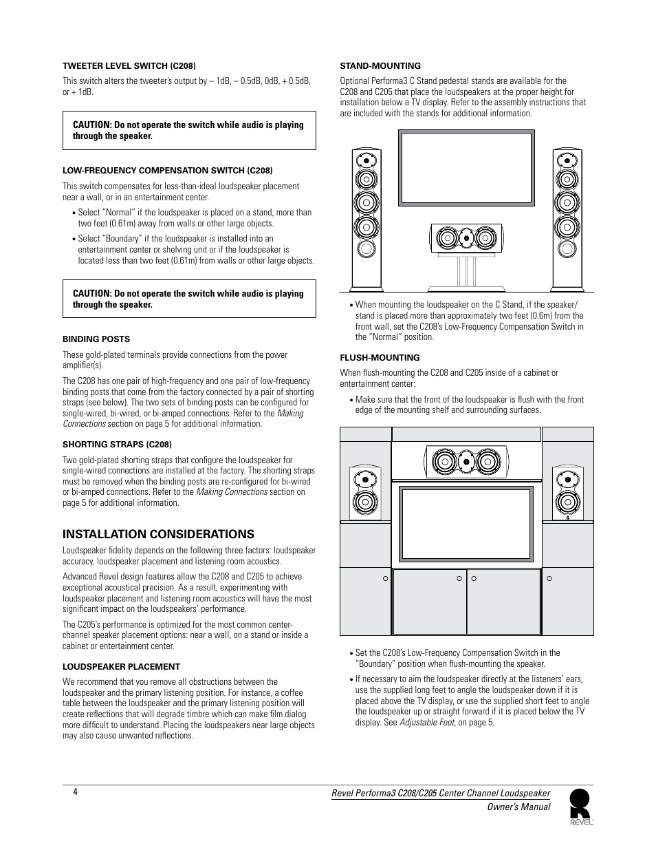 Revel C208 User Manual | Page 4 / 10