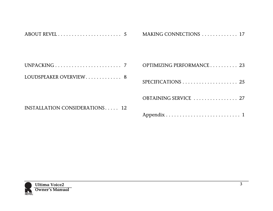 Revel Voice 2 User Manual | Page 3 / 34