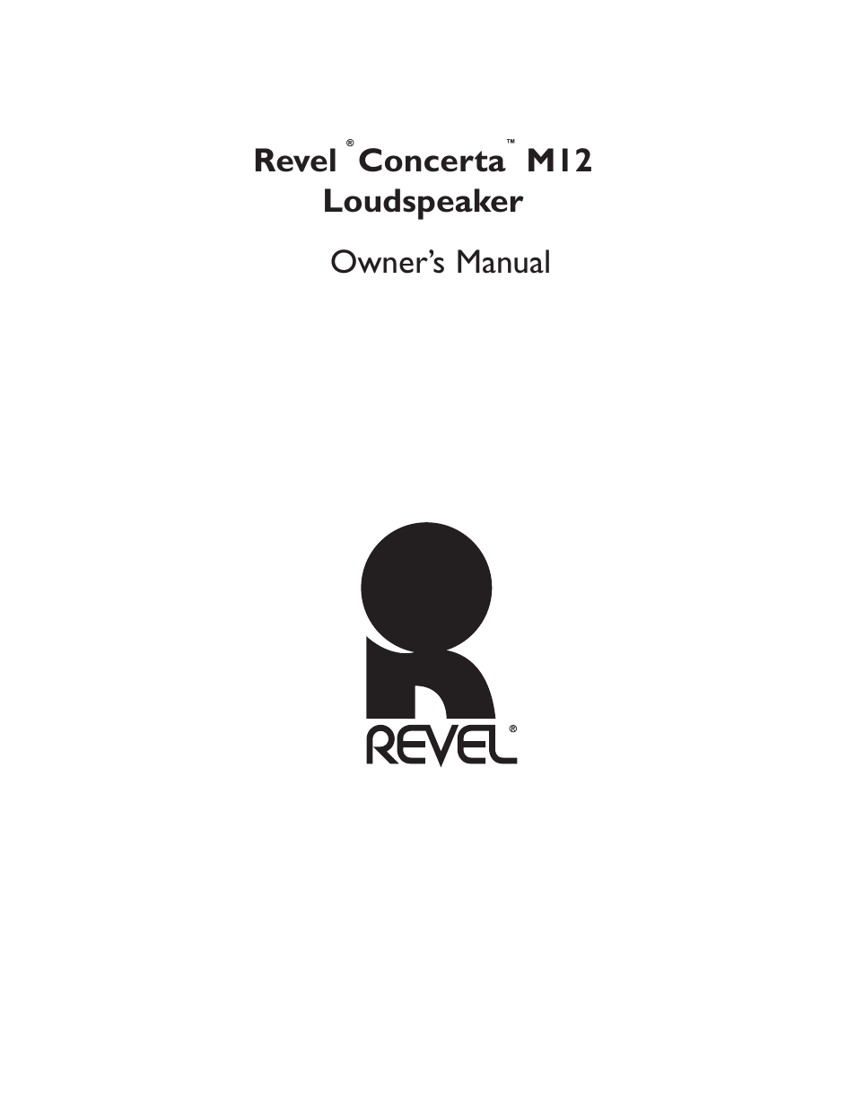 Revel M12 User Manual | 18 pages