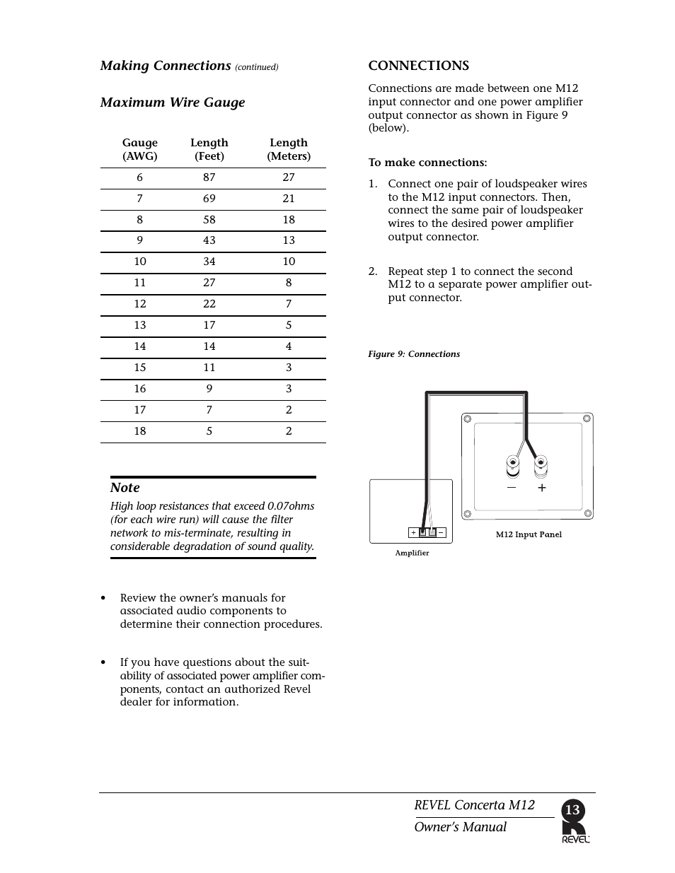 Revel M12 User Manual | Page 13 / 18