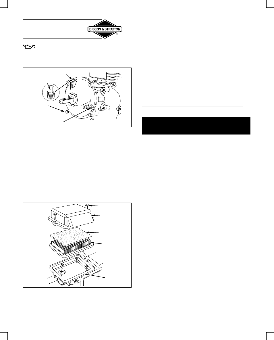 Maintenance, Air cleaner | Briggs & Stratton 91200 User Manual | Page 12 / 20