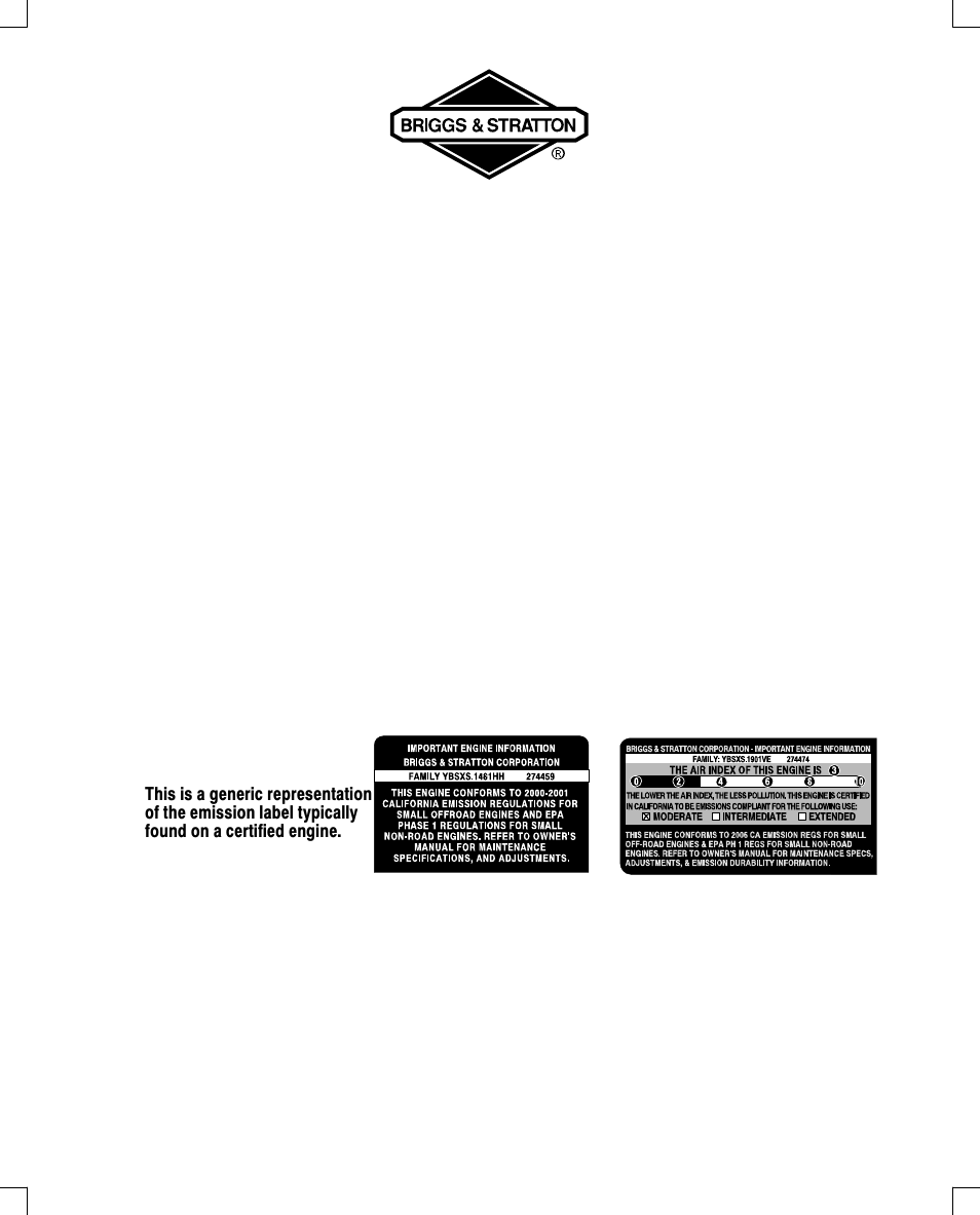 The power in power equipment | Briggs & Stratton 91200 User Manual | Page 2 / 20