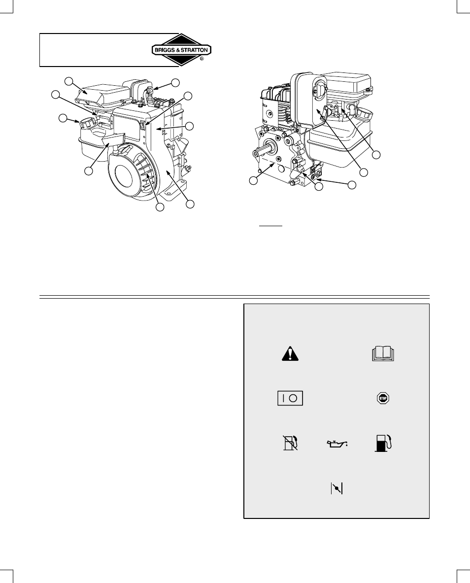 Engine parts | Briggs & Stratton 91200 User Manual | Page 6 / 20