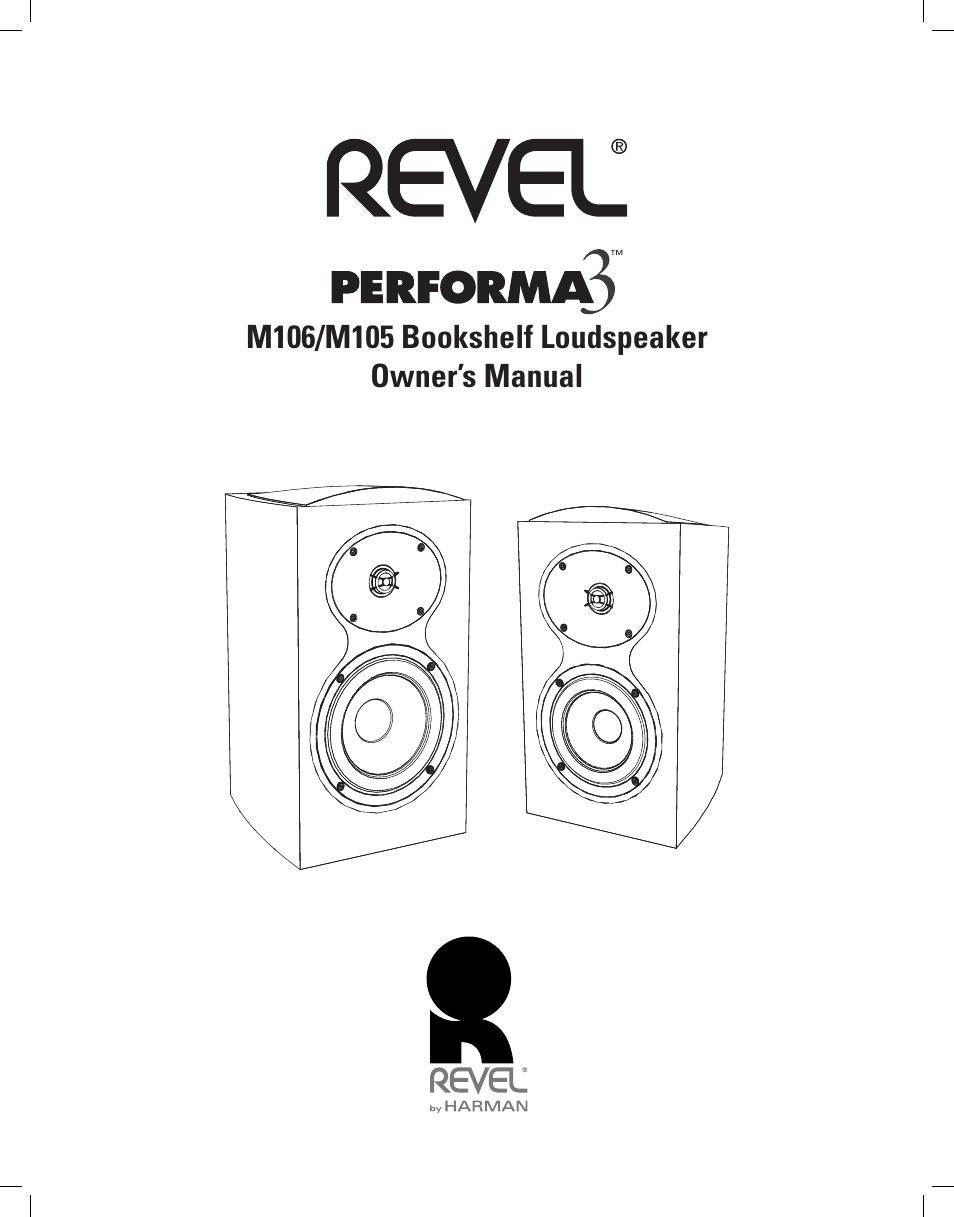 Revel M106 User Manual | 8 pages