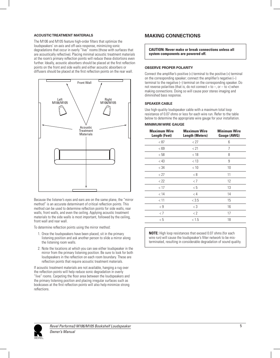 Revel M106 User Manual | Page 5 / 8