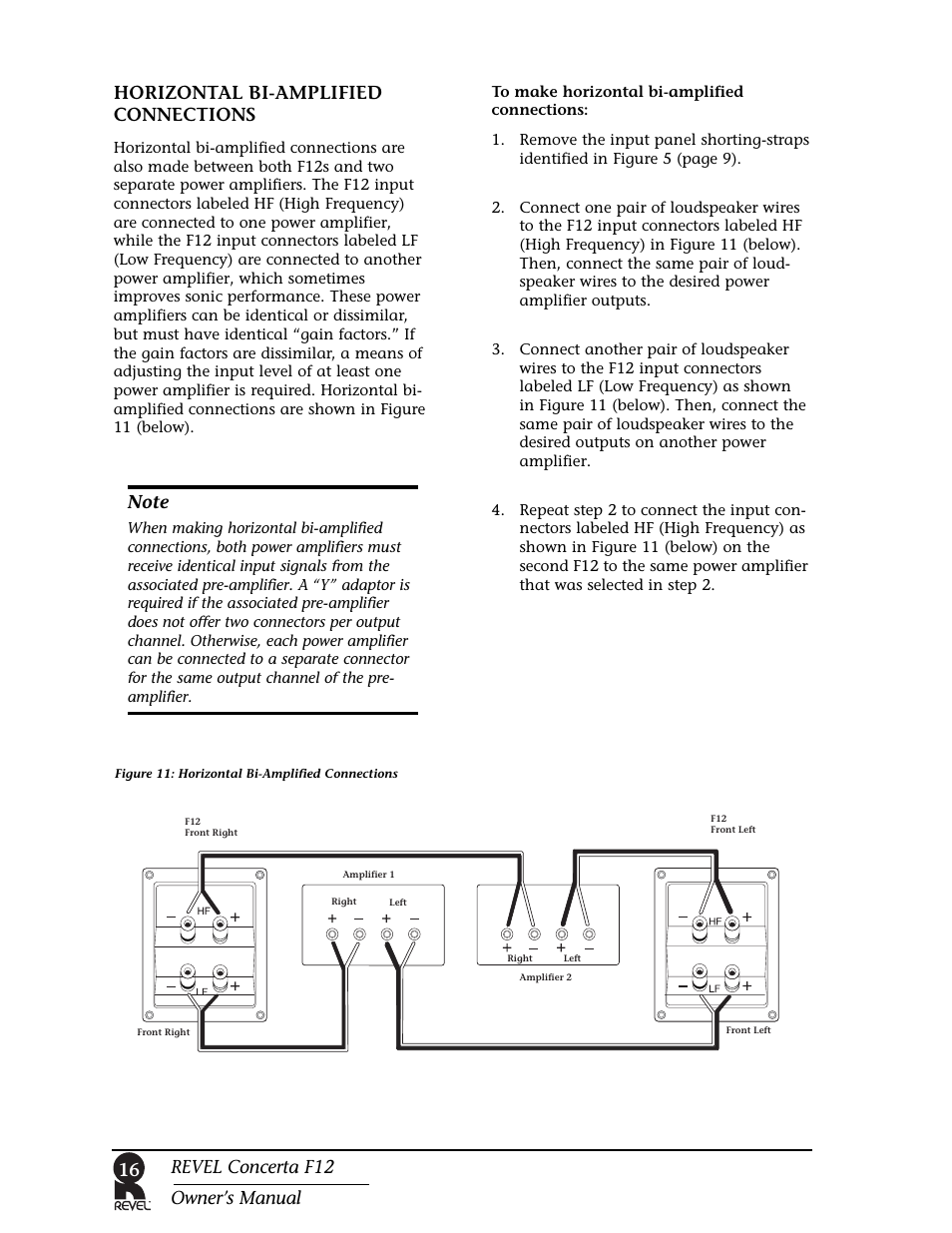 Revel F12 User Manual | Page 16 / 22