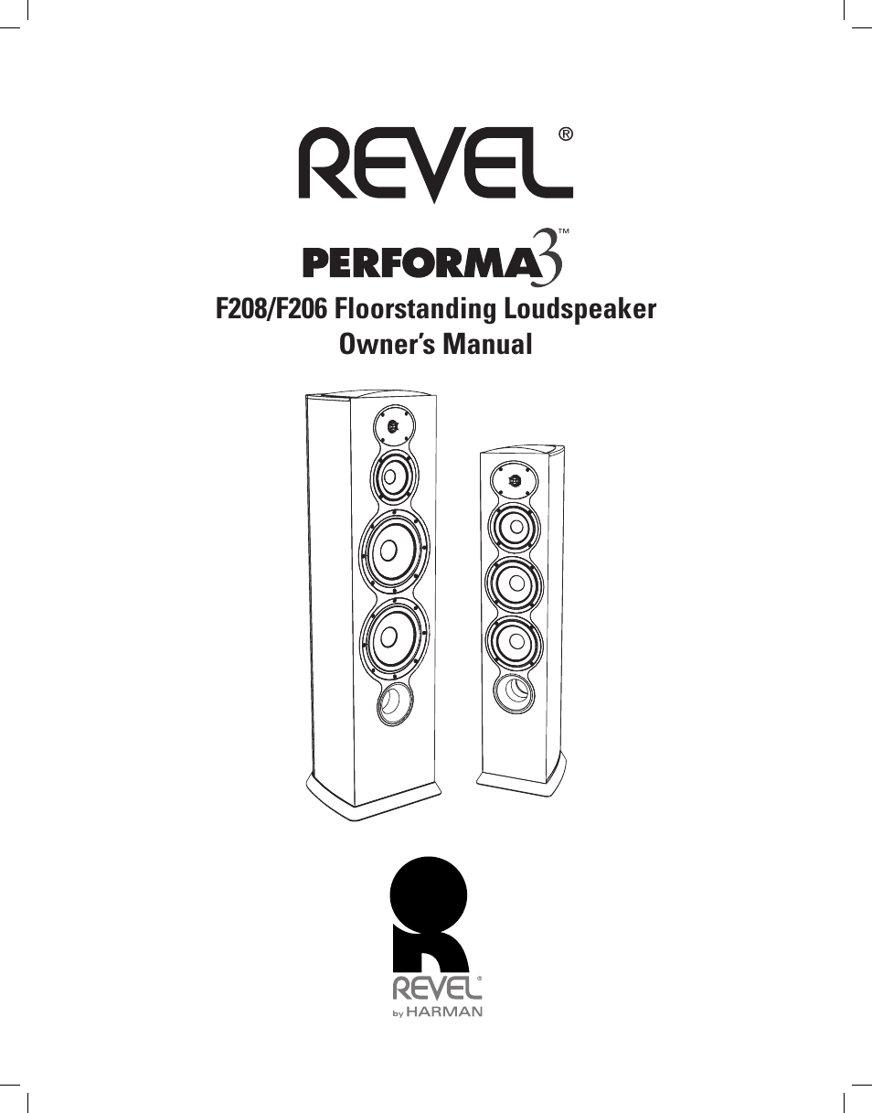 Revel F208 User Manual | 13 pages