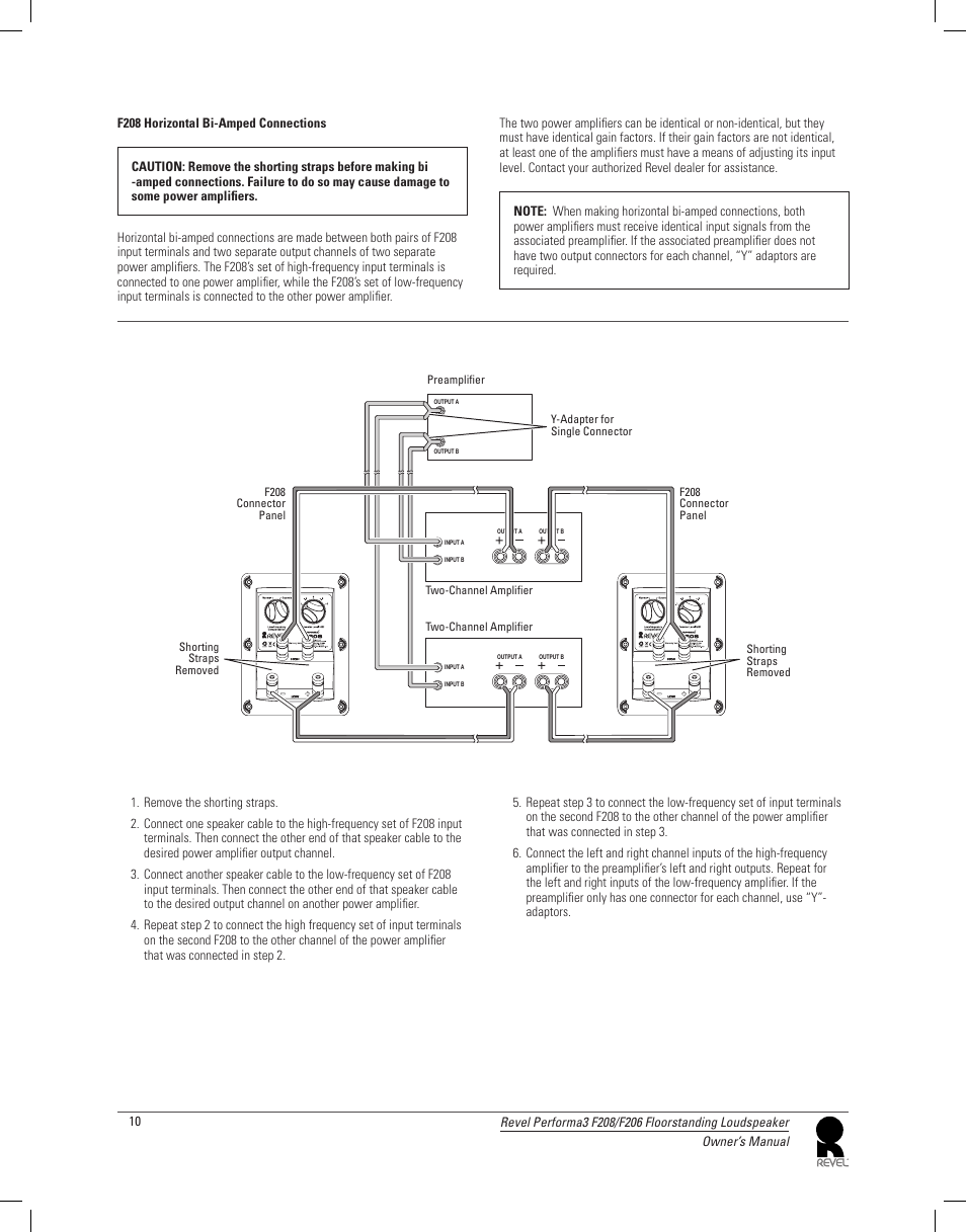 Revel F208 User Manual | Page 10 / 13