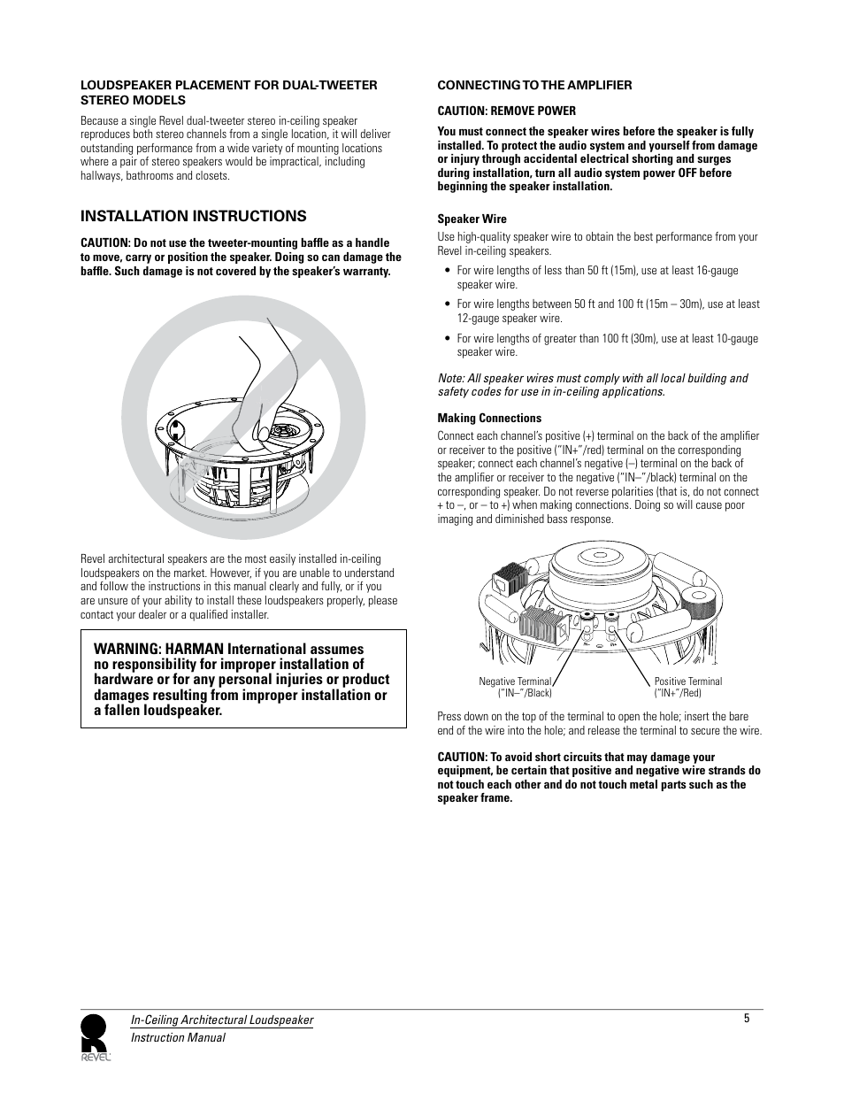 Revel C560DT User Manual | Page 5 / 9