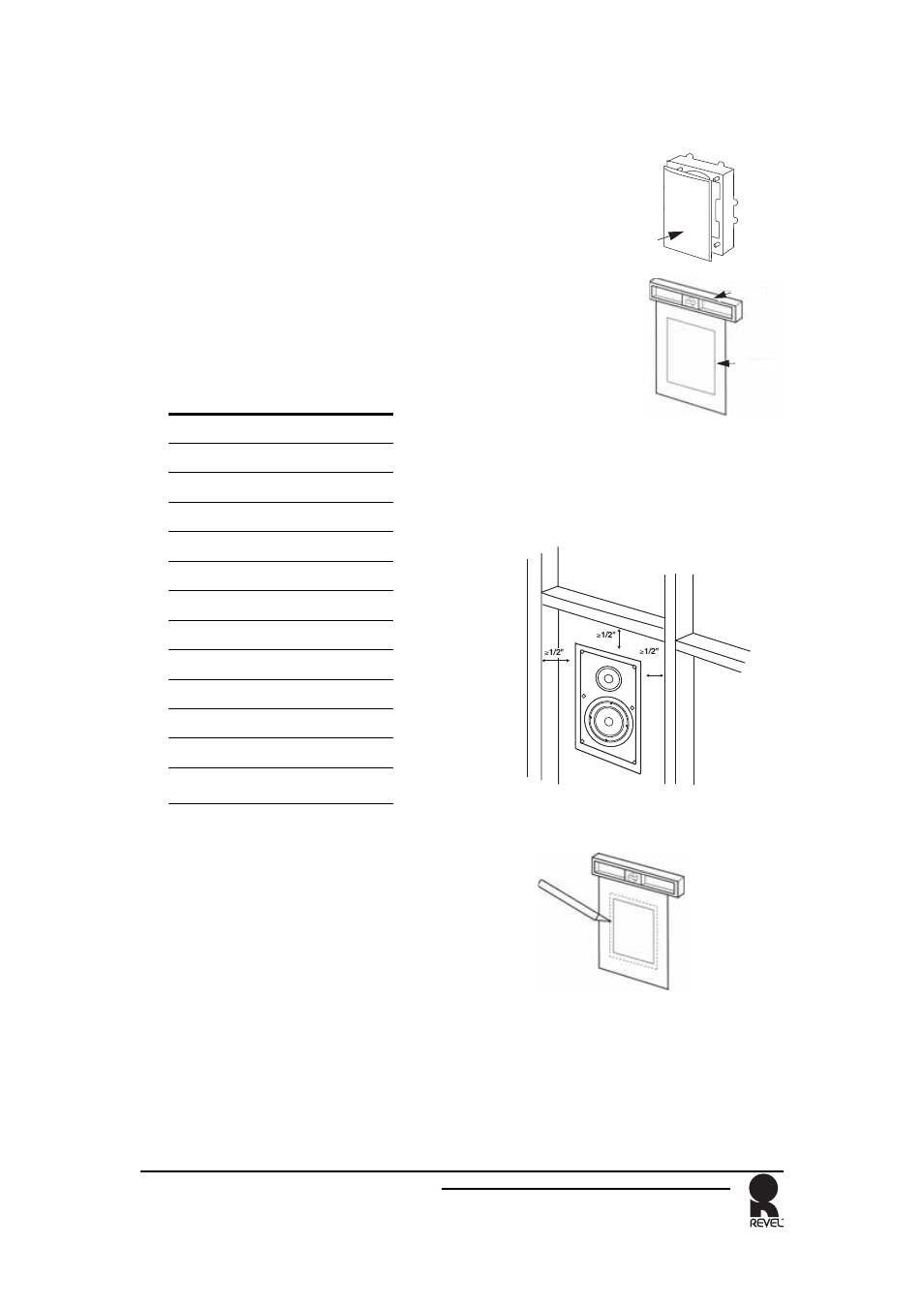 Caution, Installation, New construction | Iw65/iw80 in-wall | Revel IC6T2 User Manual | Page 8 / 14