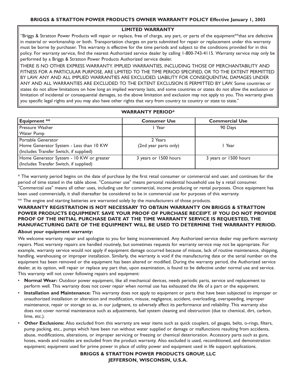 Briggs & Stratton 01532-2 User Manual | Page 27 / 60