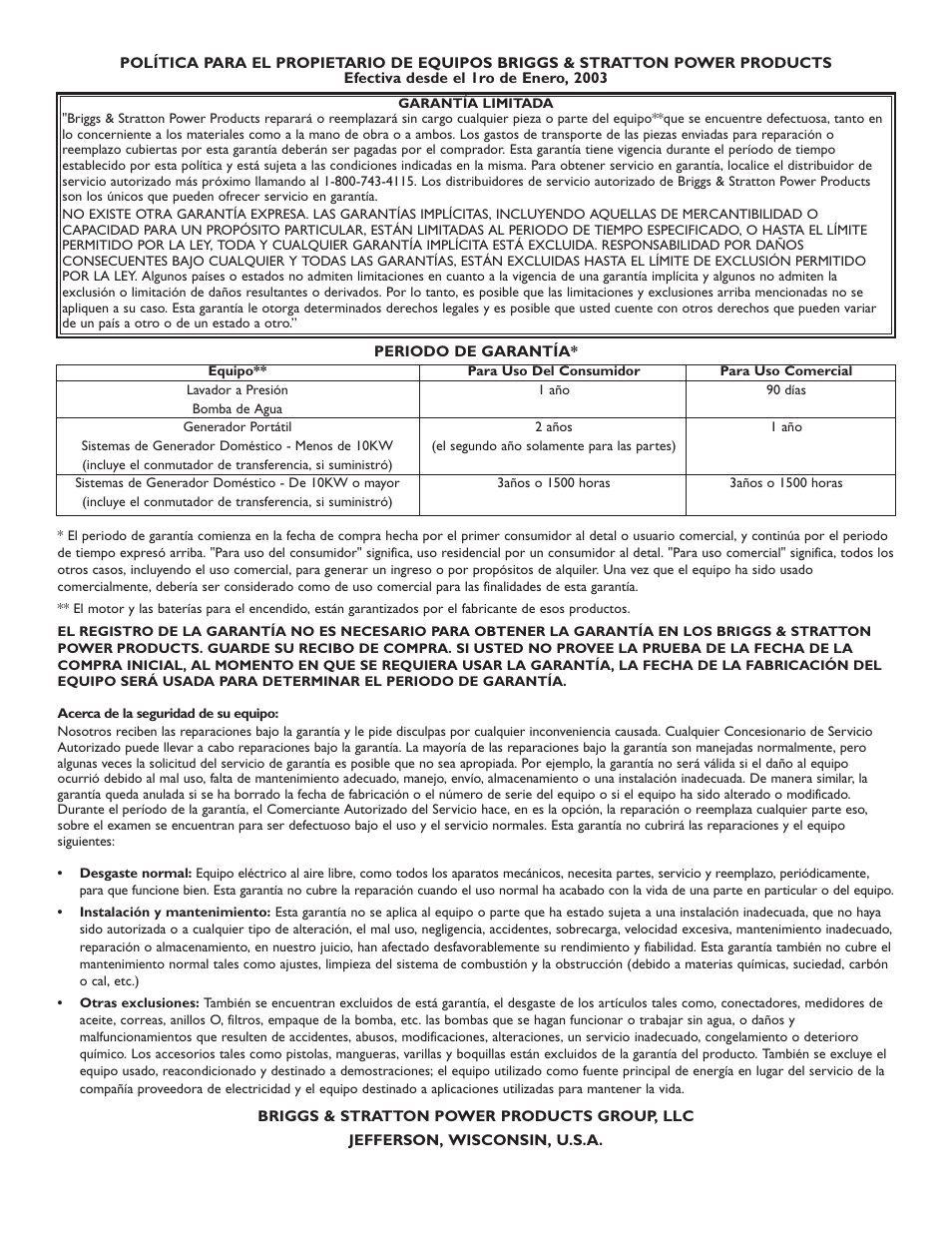 Briggs & Stratton 01532-2 User Manual | Page 60 / 60