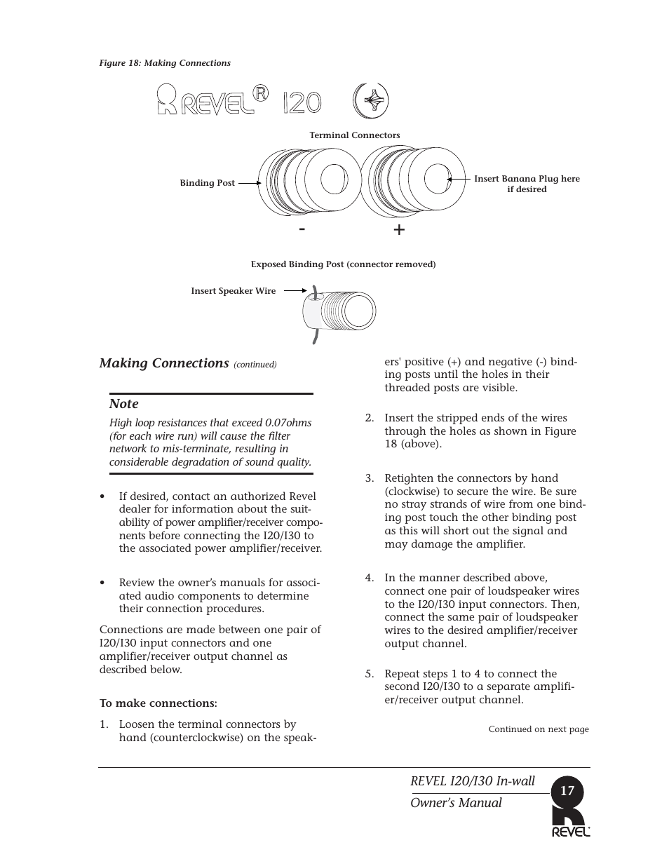 Revel I30 User Manual | Page 17 / 28