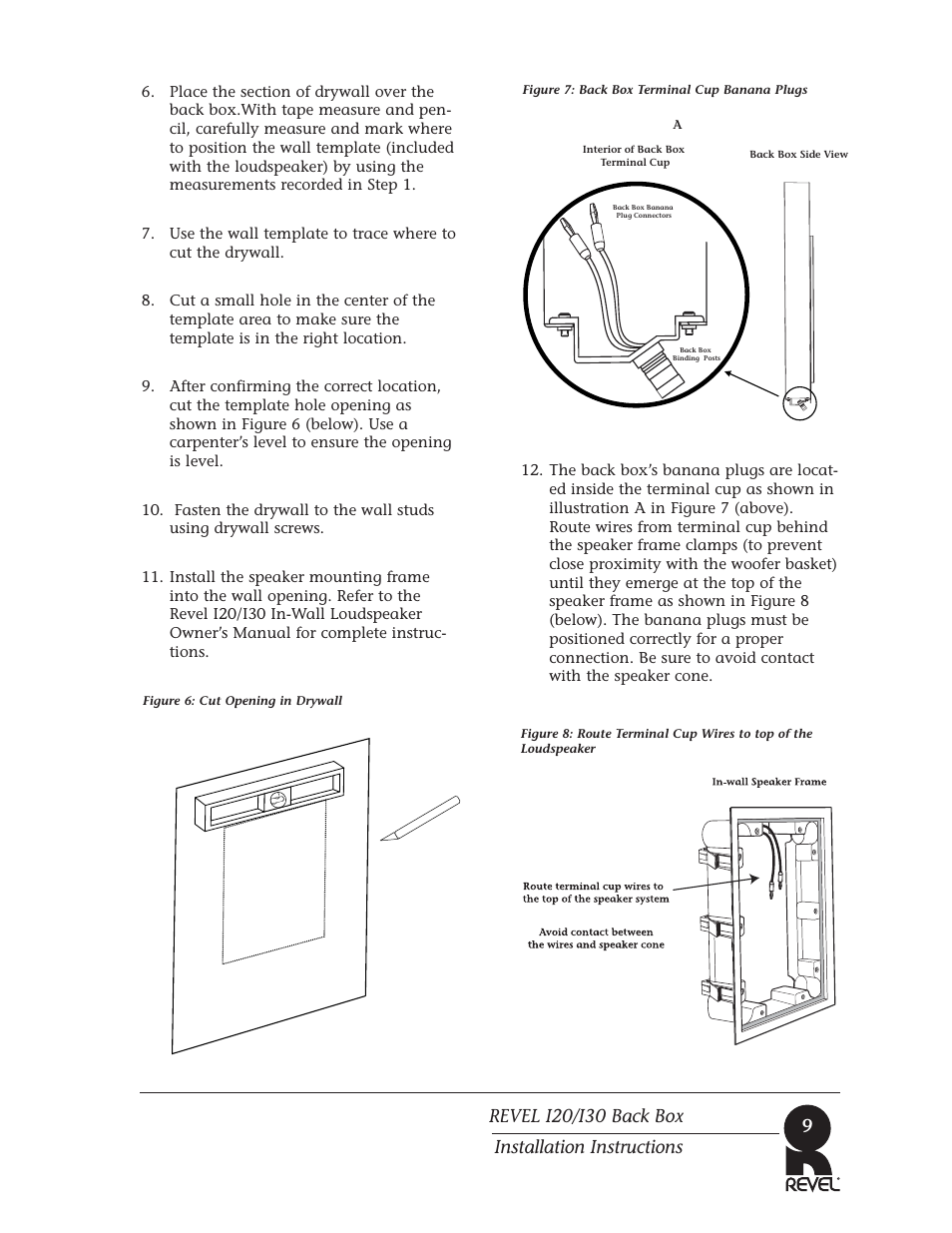 Revel I30 Back Box User Manual | Page 9 / 12