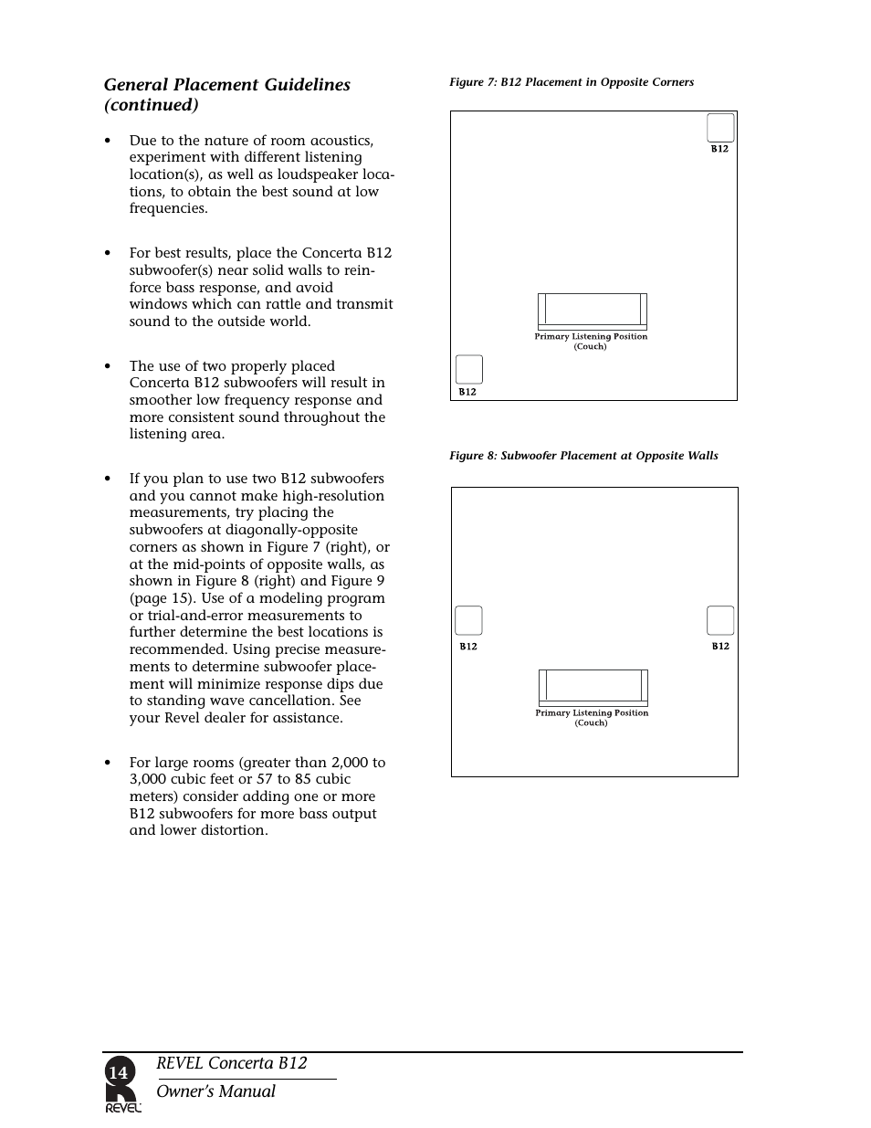 Revel B12 User Manual | Page 14 / 28