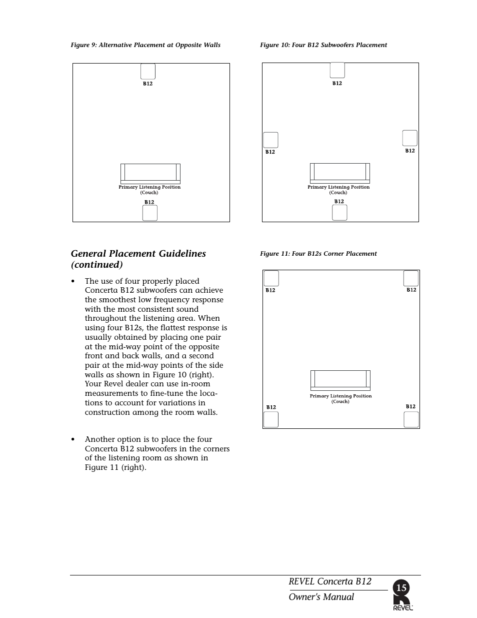 Revel B12 User Manual | Page 15 / 28