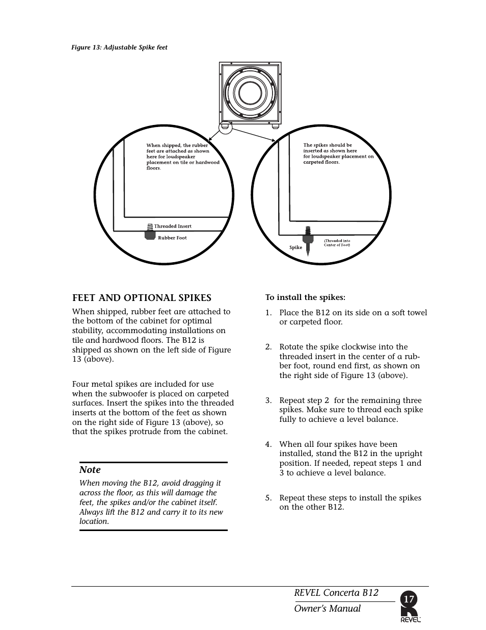 Revel B12 User Manual | Page 17 / 28