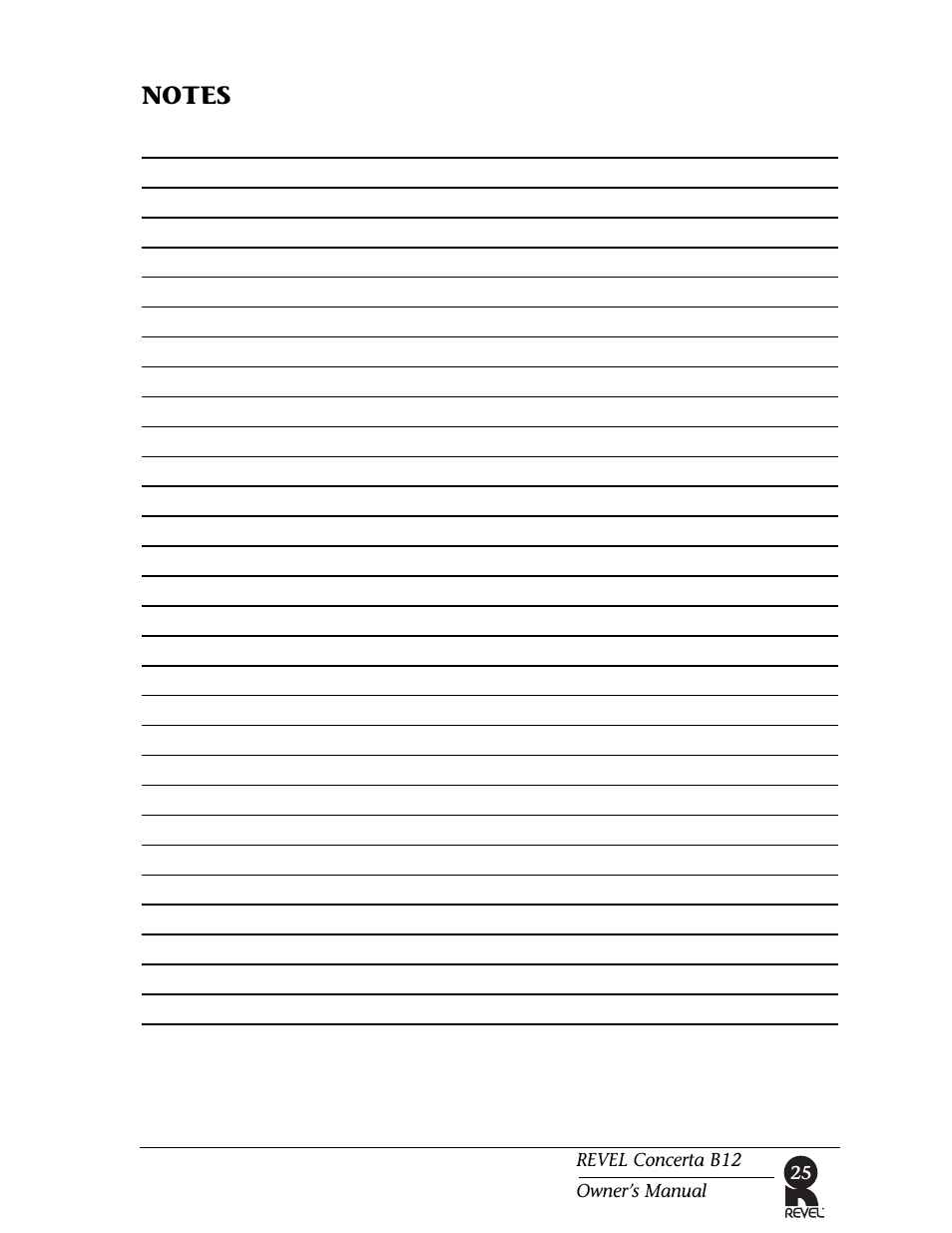 Revel B12 User Manual | Page 25 / 28