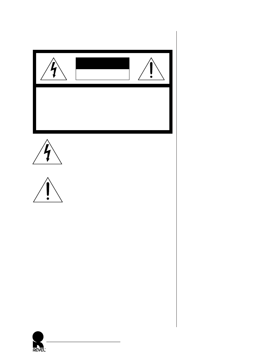 Caution | Revel Sub 30 User Manual | Page 2 / 32