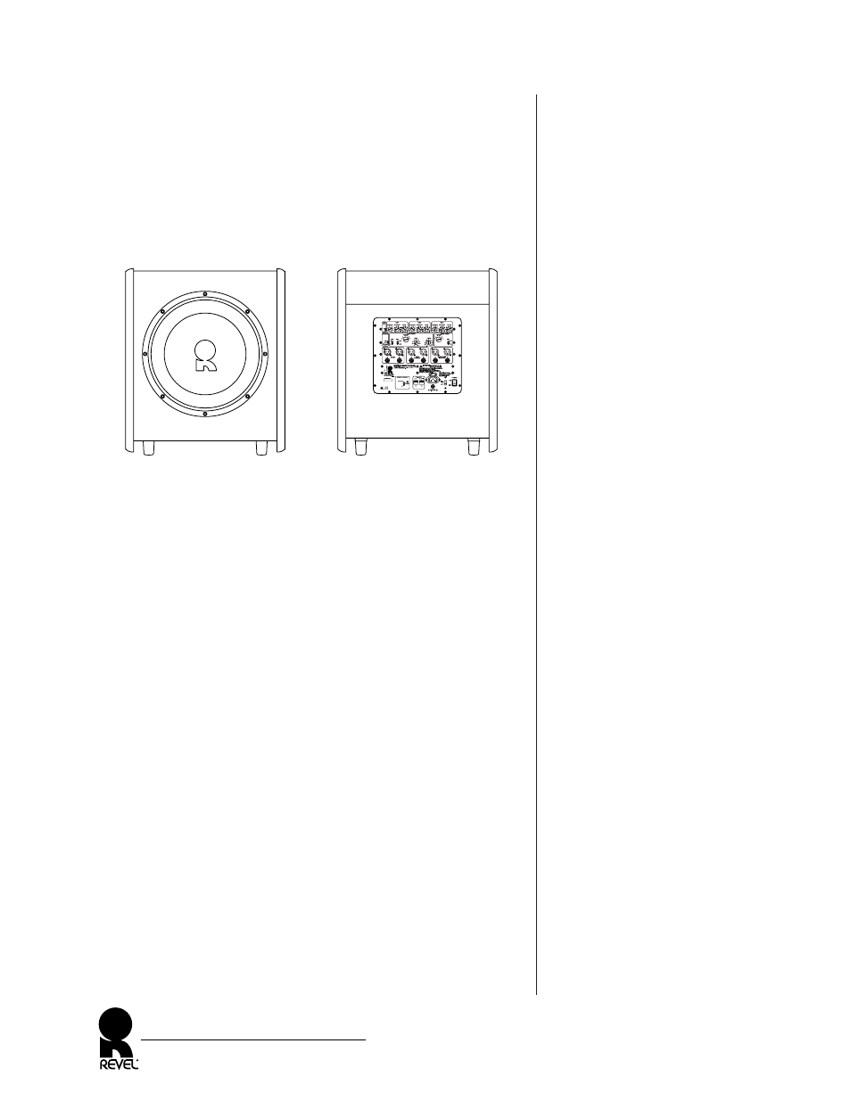 Description, Subwoofer | Revel Sub 30 User Manual | Page 6 / 32