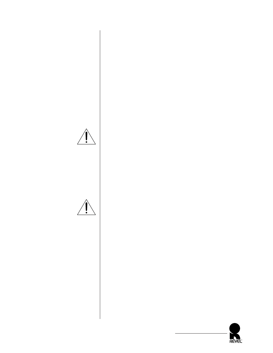 Obtaining service, Important warning | Revel S30 User Manual | Page 21 / 24