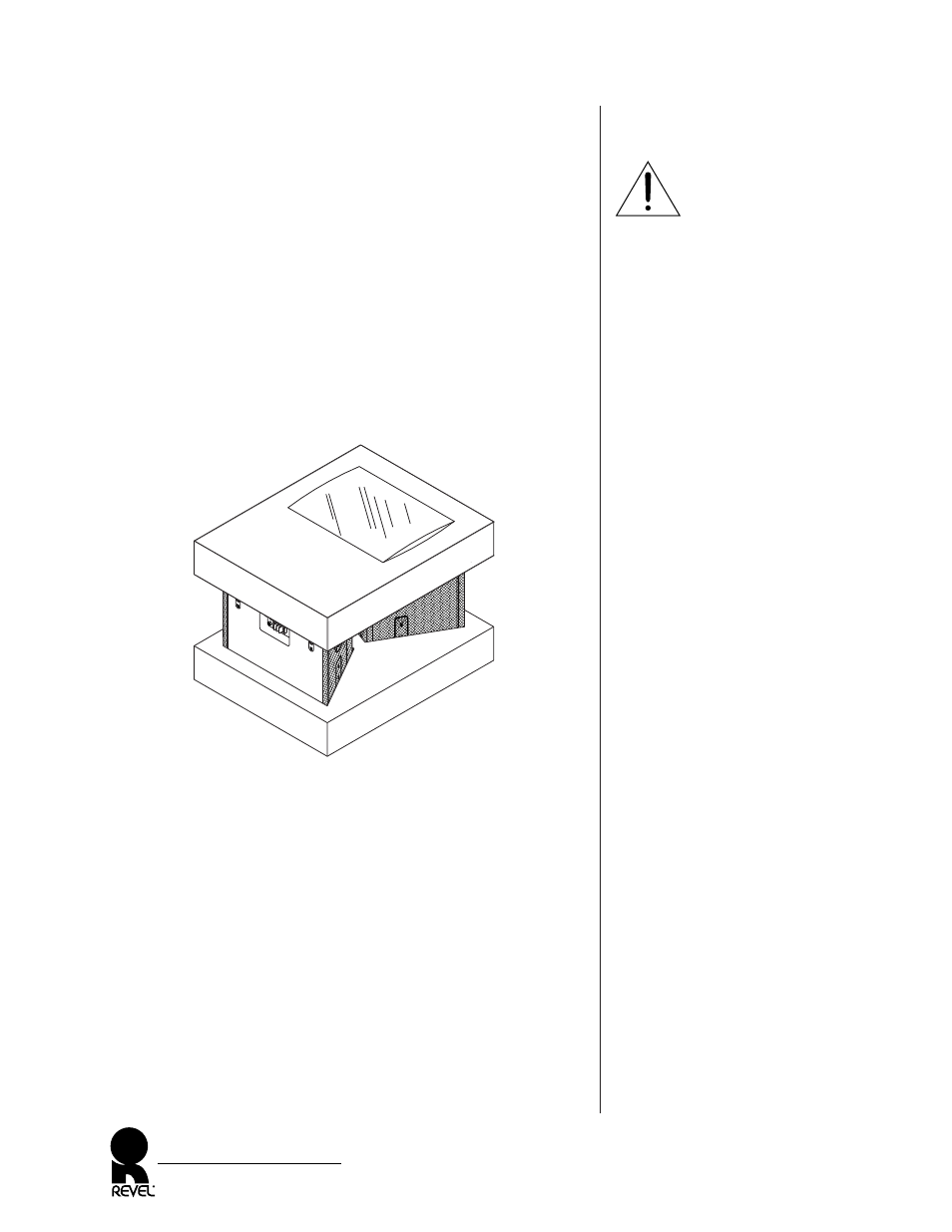 Unpacking, Warning | Revel S30 User Manual | Page 6 / 24