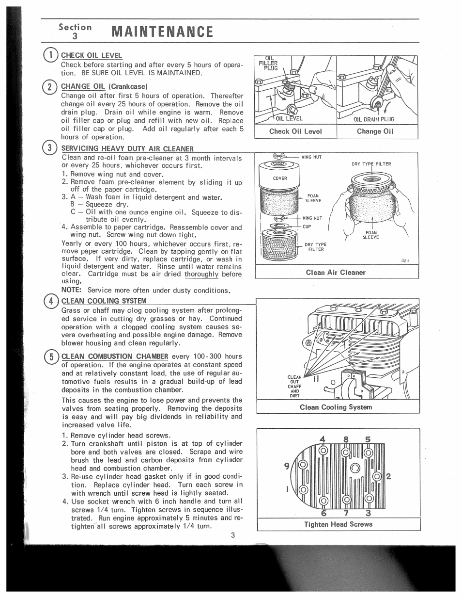 Maintenance | Briggs & Stratton 243434 User Manual | Page 3 / 6