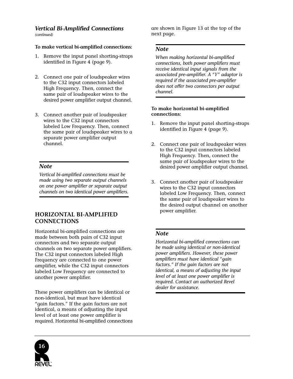 Revel C32 User Manual | Page 16 / 24
