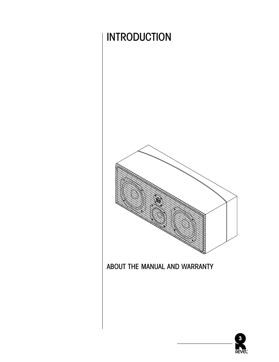 Introduction, About the manual and warranty | Revel C50 User Manual | Page 3 / 24