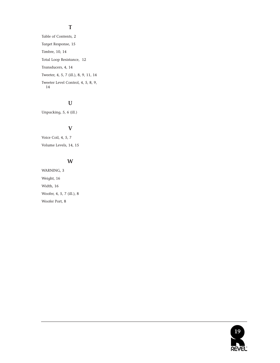 Revel M22 User Manual | Page 19 / 20