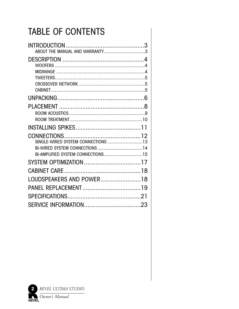 Revel Salon User Manual | Page 2 / 24