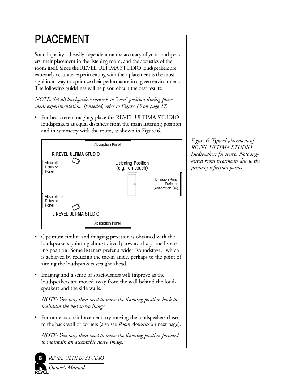 Placement | Revel Salon User Manual | Page 8 / 24