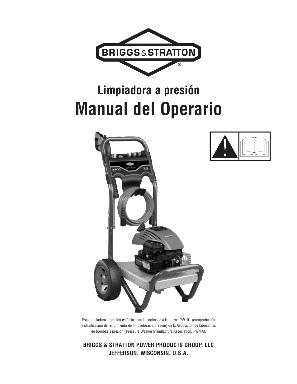 Manual del operario, Limpiadora a presión | Briggs & Stratton Model 20272 User Manual | Page 29 / 56