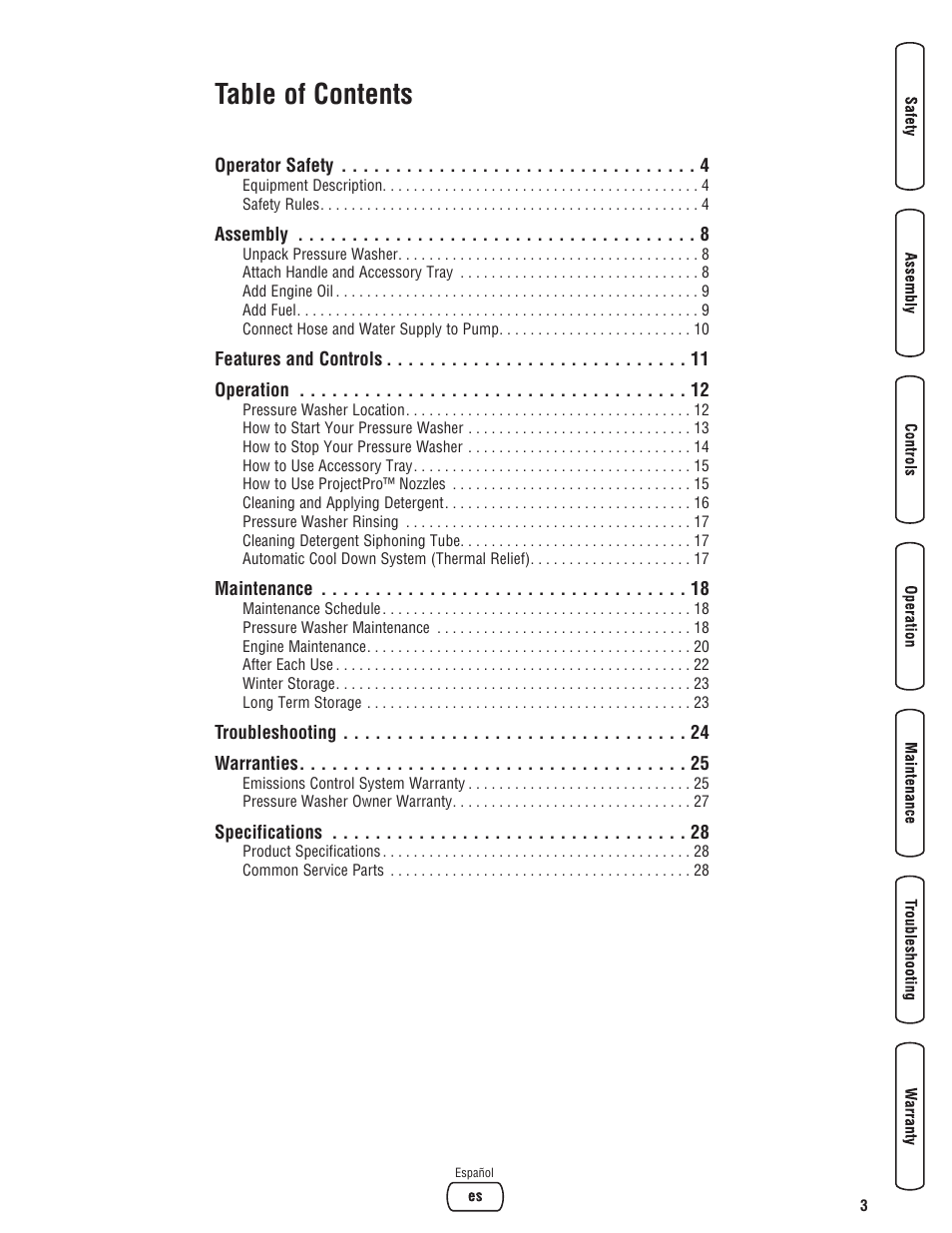 Briggs & Stratton Model 20272 User Manual | Page 3 / 56