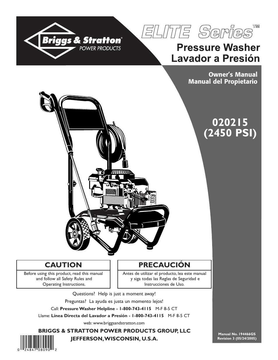 Briggs & Stratton 20215 User Manual | 32 pages