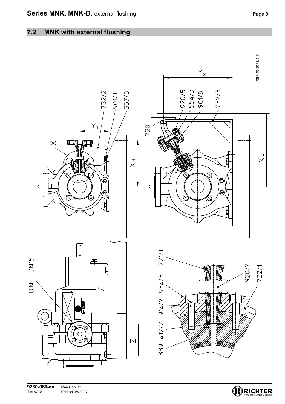 2 mnk with external flushing, Mnk with external flushing, Series mnk, mnk-b | Richter MNK Series User Manual | Page 9 / 9