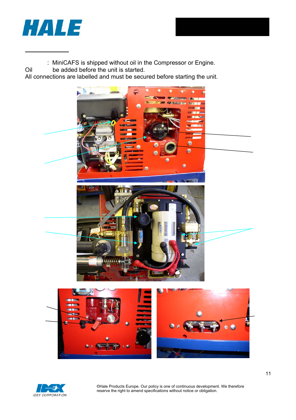 Hale MiniCAFS 2.1A (MC50 with FoamLogix System) User Manual | Page 11 / 22
